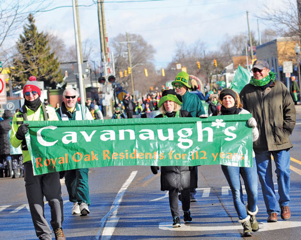 Some longtime Royal Oak residents walk the parade route in 2019. 