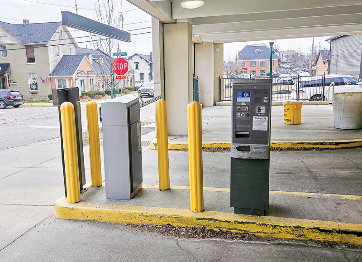  The entrance kiosks of the parking deck at East Street and Fourth Street will be upgraded this month with a touch-screen, a scanner and a credit card-only payment option. 