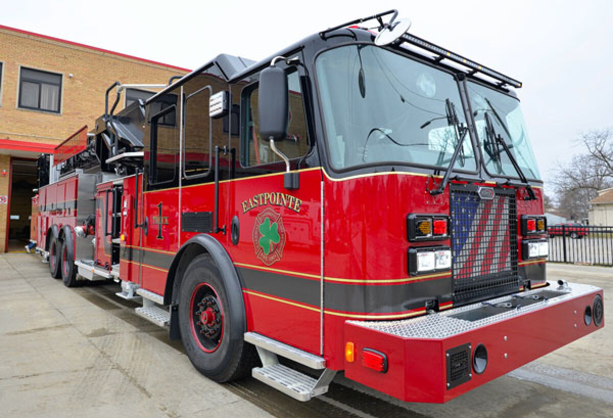  The Eastpointe Fire Department’s brand-new ladder truck was delivered March 8. 