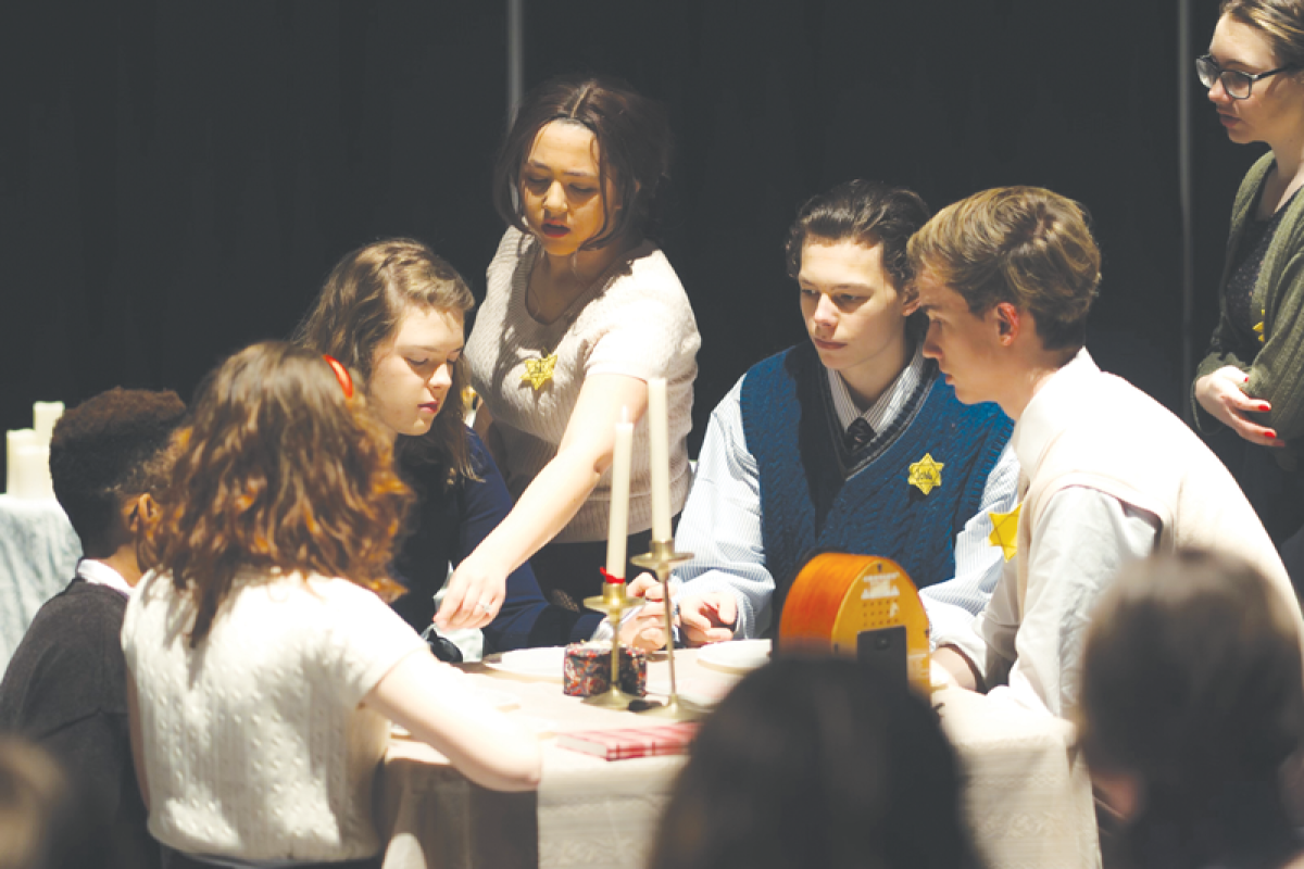  Henry Ford II High School theater students perform during their production of “The Diary of Anne Frank.” 