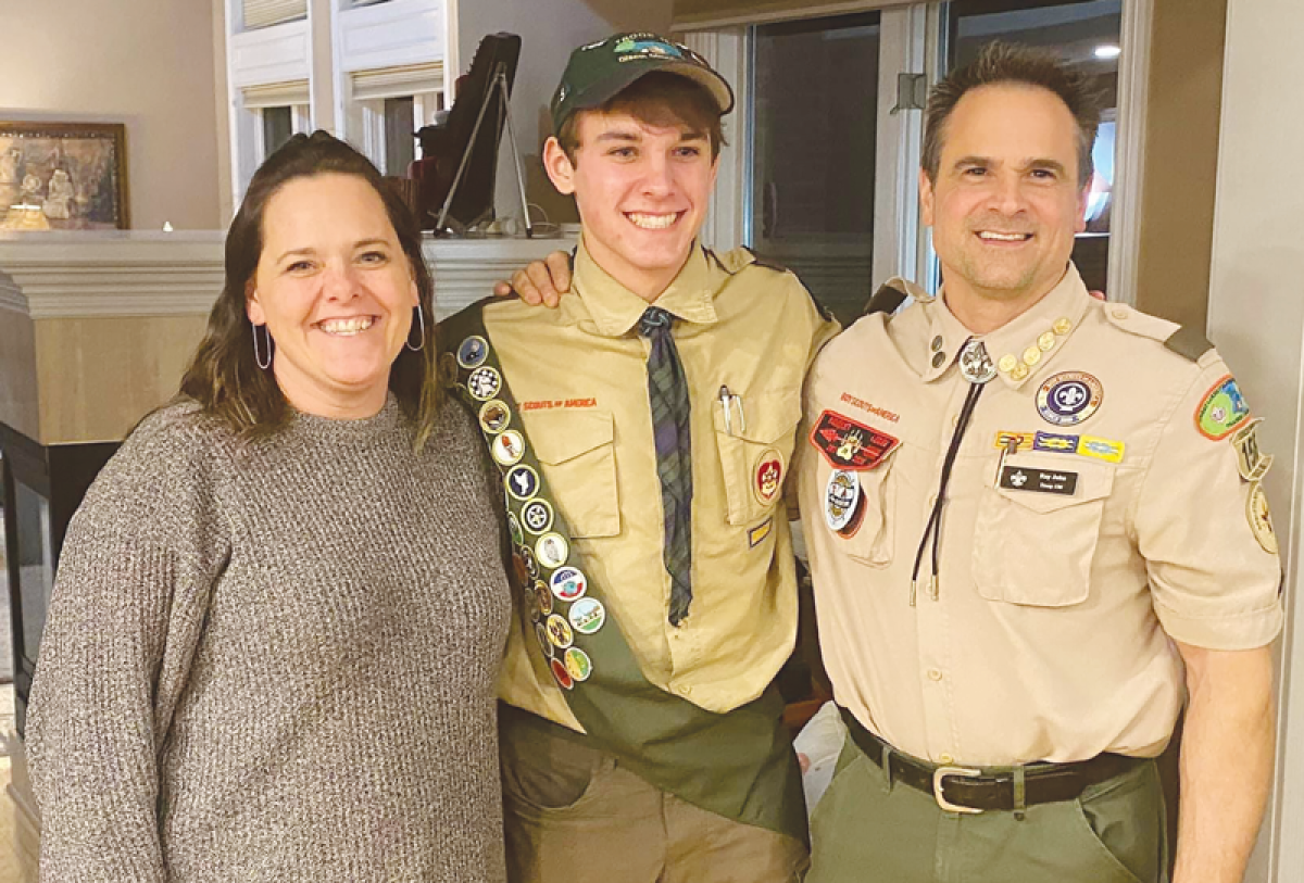  Blake Jahn, a senior at Utica High School, is the 156th Eagle Scout in the 56-year history of Troop 156. 