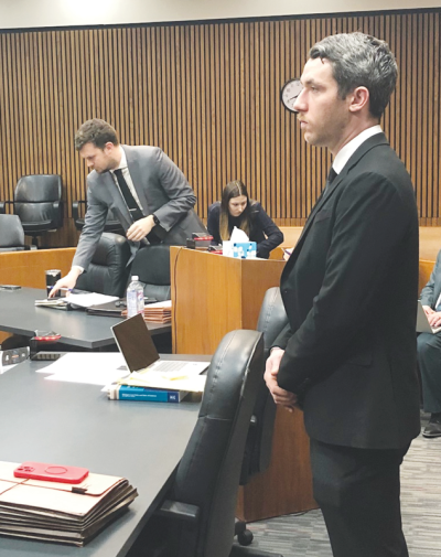  Edmond Doheny appears in front of  3rd Circuit Court Judge Kevin Cox March 13. 