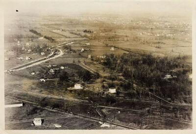  This 1923 aerial view of Vinsetta Boulevard shows the few houses in the area at that time. 