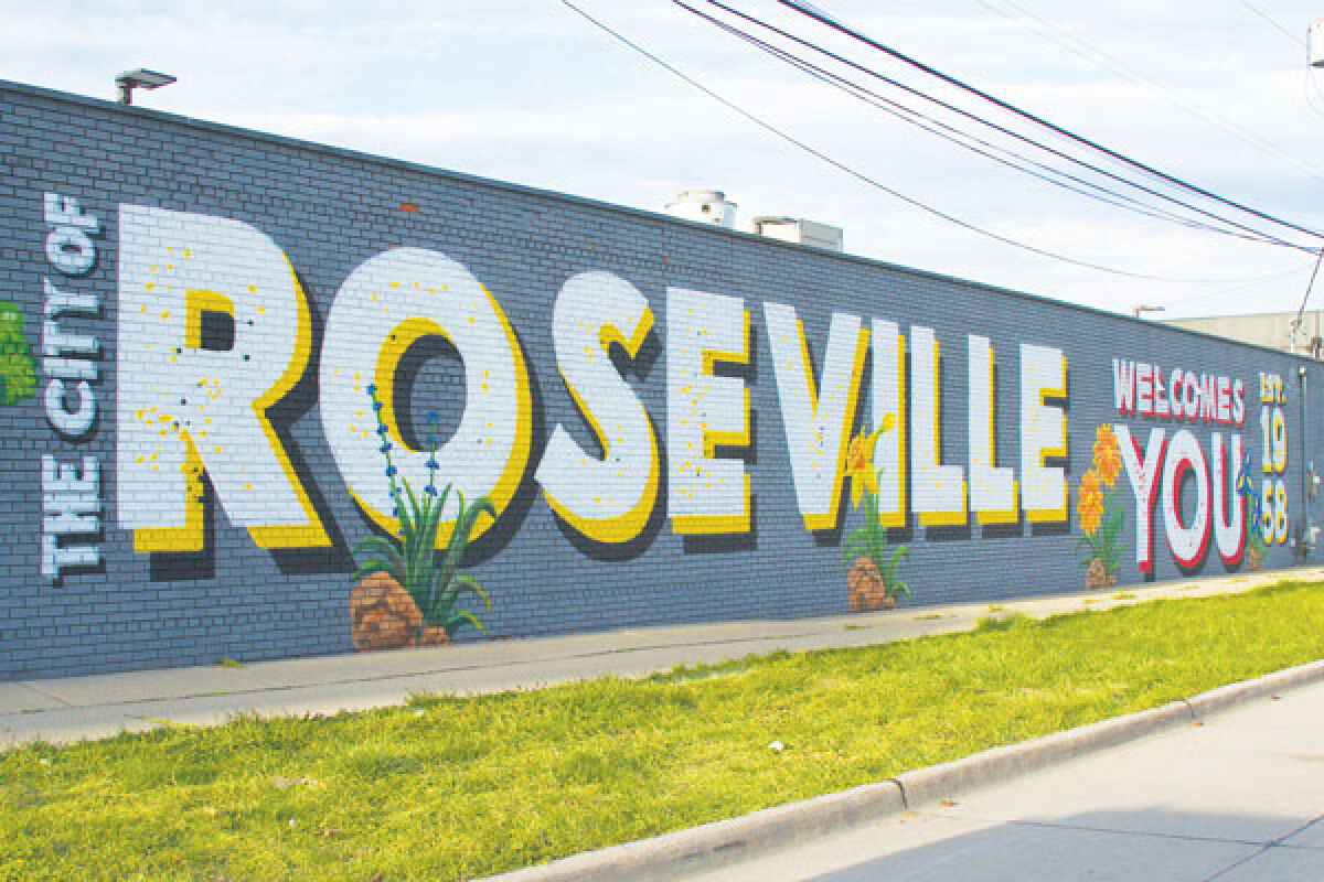  The mural on the side of Wing Snob in Roseville took artist Matthew Abraham about six days to complete. 
