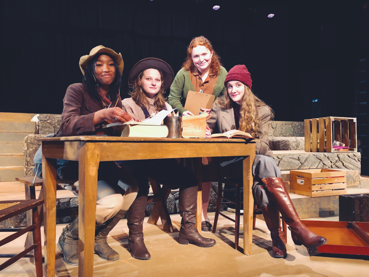  “The Book Women” is a historical fiction play set during the Great Depression. The set and costumes reflect the regional and historical context of the play.  