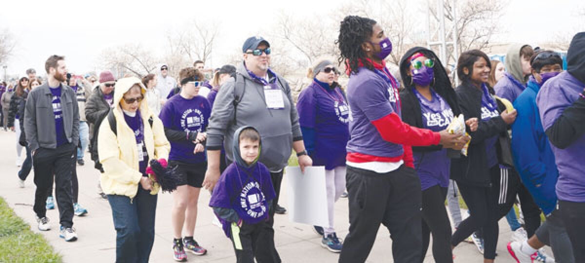  Crowds will gather in Troy Saturday, April 27, for the Purplestride Walk to End Pancreatic Cancer. 
