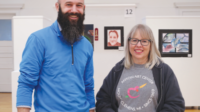  New Anton Art Center Executive Director Matt Matthews, left, stands with education & community engagement manager Peggy DiMercurio.  