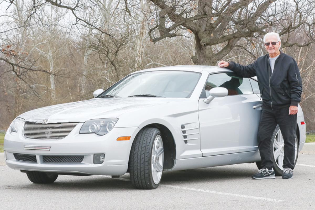  Sterling Heights resident Mel Kubiak, 85, is ready for cruise season with his 2007 Chrysler Crossfire coupe.  