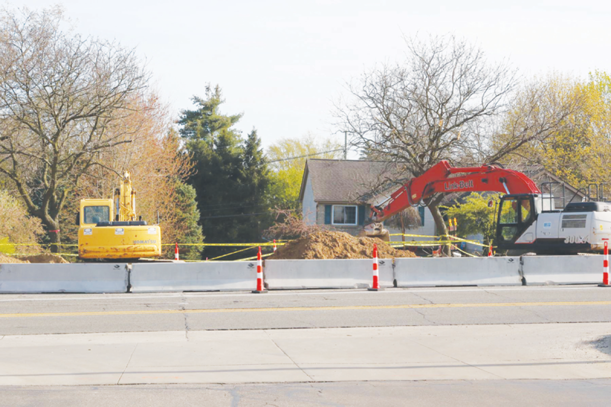  Pro-Pine Asphalt, of Washington Township, has begun removing the existing pavement to eventually repave Walton from Adams Road to east of Livernois Road. 
