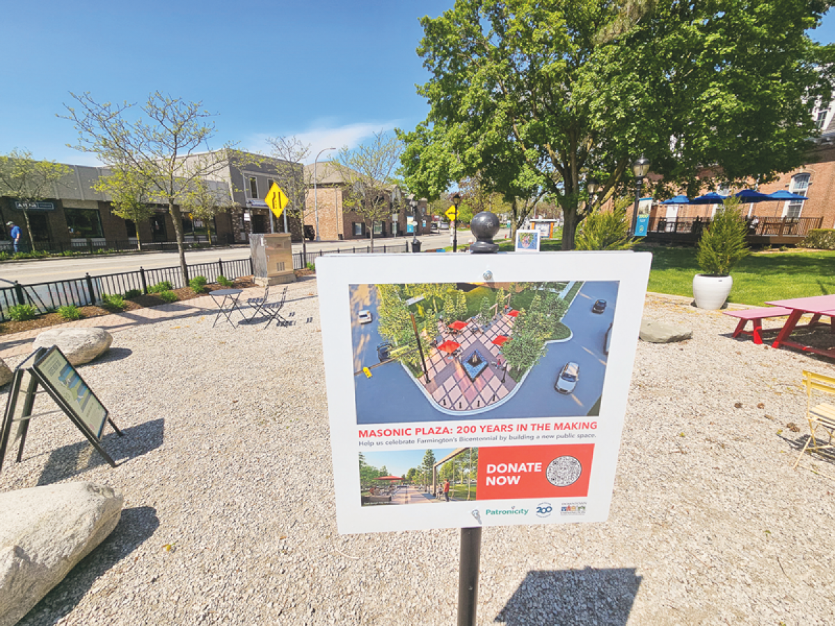  The goal of a recently launched crowdfunding campaign is to raise money for a public gathering space in the area located at the northwest corner of Farmington Road and Grand River Avenue.  