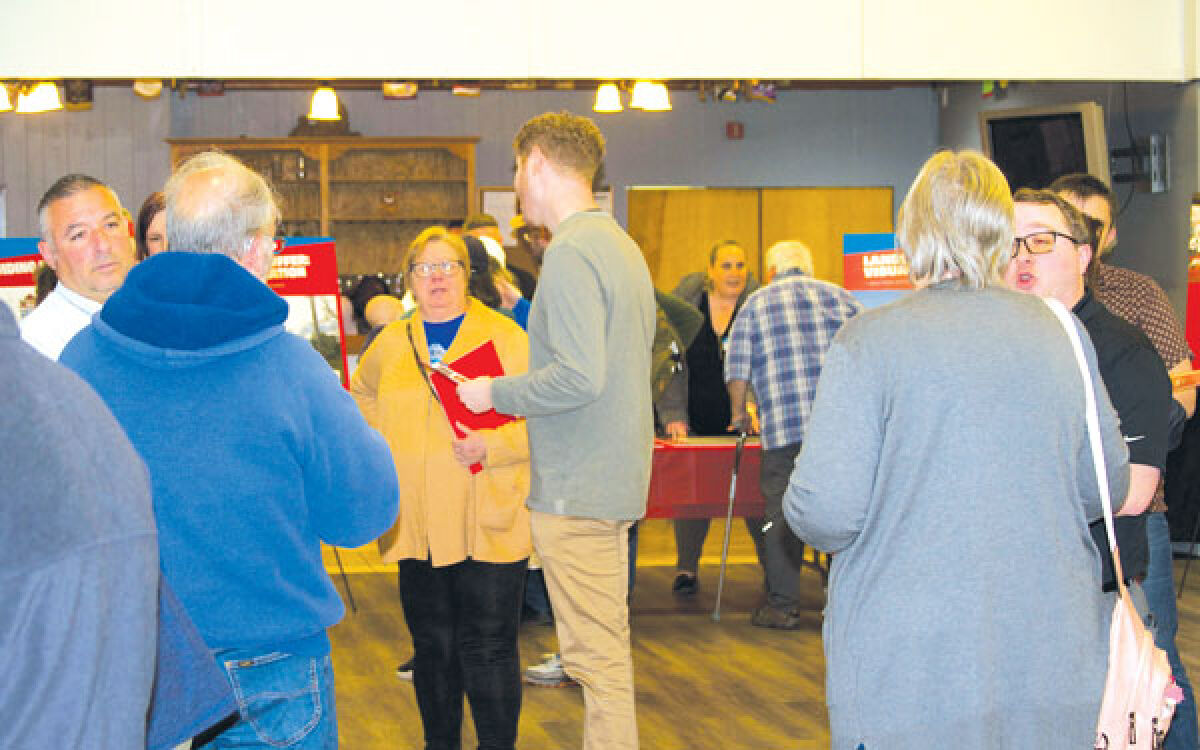  Fraser residents visited the Fraser Lions Club for an open house held by Sheetz on April 25. The gas station and convenience store held the event to provide members of the public information about a location that would replace the State Bank of Fraser. 