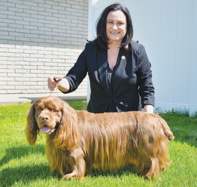  Ferndale resident Samantha Gibson and her Sussex spaniel, Clyde, will be taking their talents to the Westminster Kennel Club Dog Show next month. 