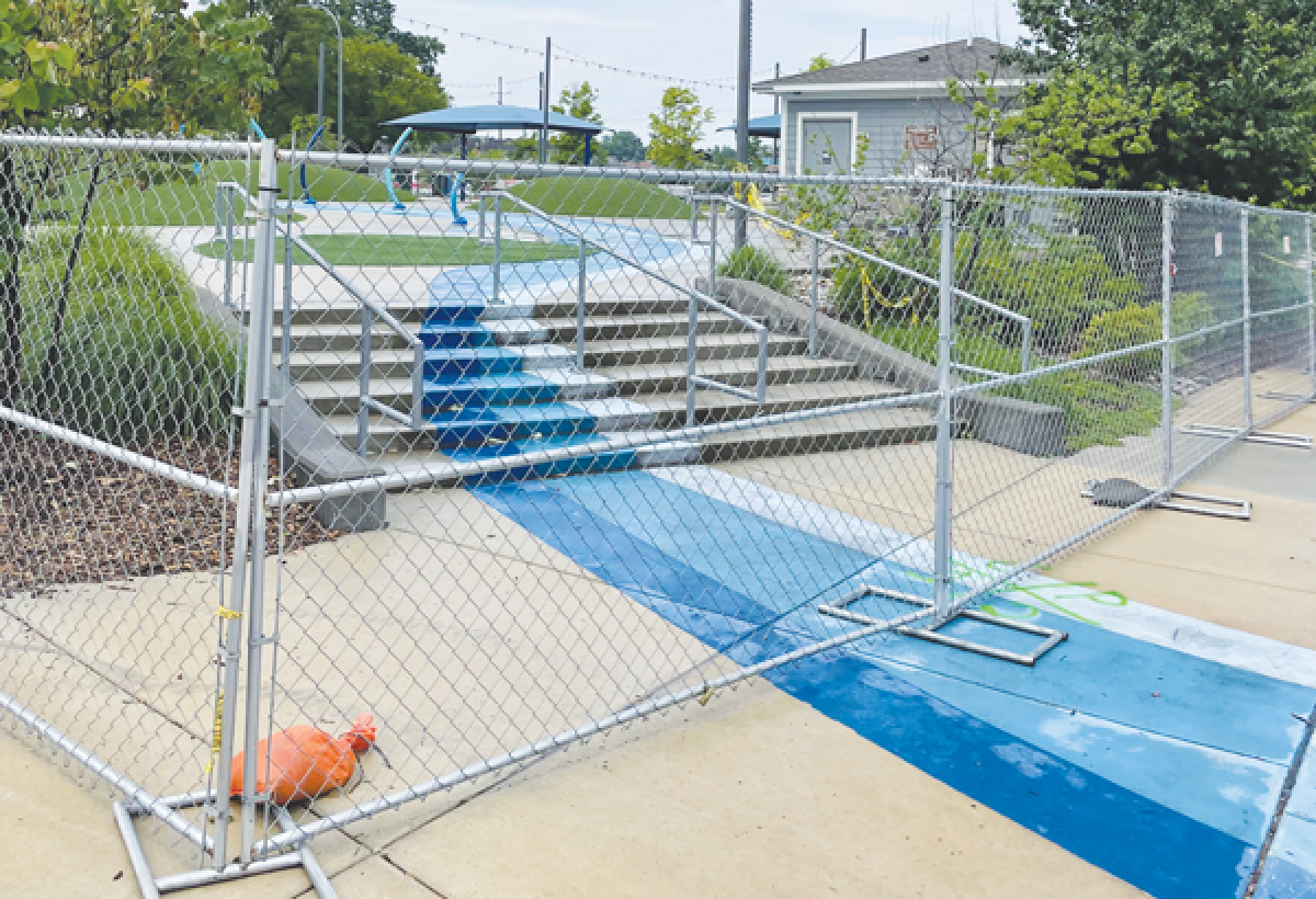  Temporary fencing has been erected around the Brooklands Plaza Splash Pad after a shooter injured nine people. Rochester Hills officials said the splash pad is closed “until further notice.” 