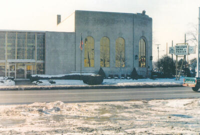 This photo shows the State Bank of Fraser after an extension was added. 