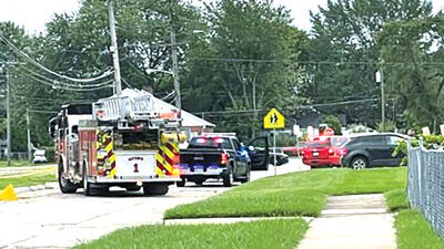  Warren police and fire established a perimeter around the 13000 block of Toepfer Road near Sharrow Avenue in Warren after a live wire was blamed for sending two children to the hospital Aug. 30. 