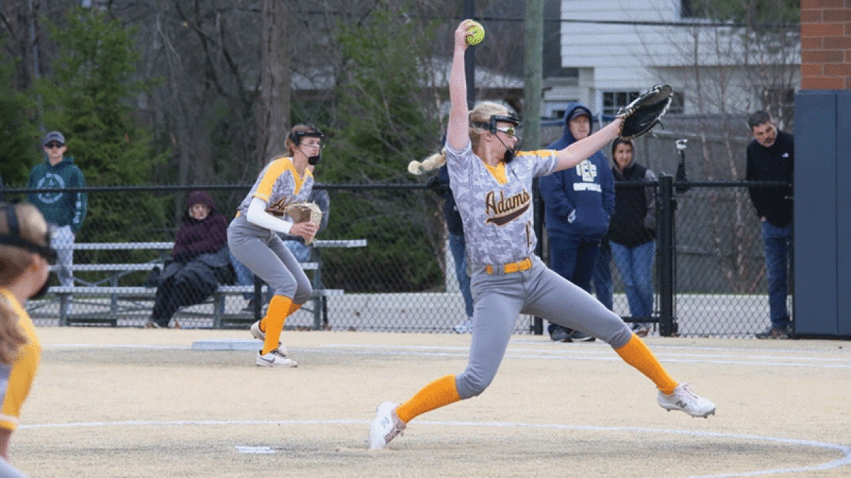  Freshman Lilley Lutzka made her varsity  pitching debut out of the bullpen April 14 against Detroit Country Day. 