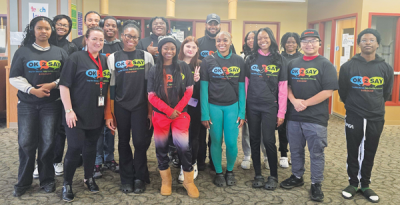  “It’s not always how you start, it’s how you finish,” Lincoln High School resource officer DeAndre Tucker tells the students. “I always tell them, ‘You’re going to make mistakes but try to minimize those mistakes.’”  