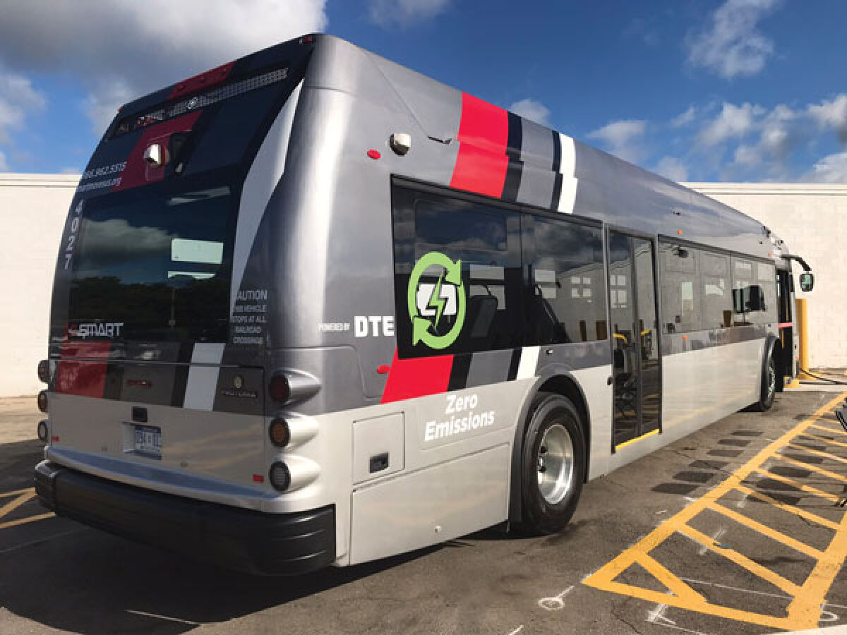  SMART introduced the first of four new all-electric buses it will be adding to its fleet this September. More all-electric buses are on order for next year. 