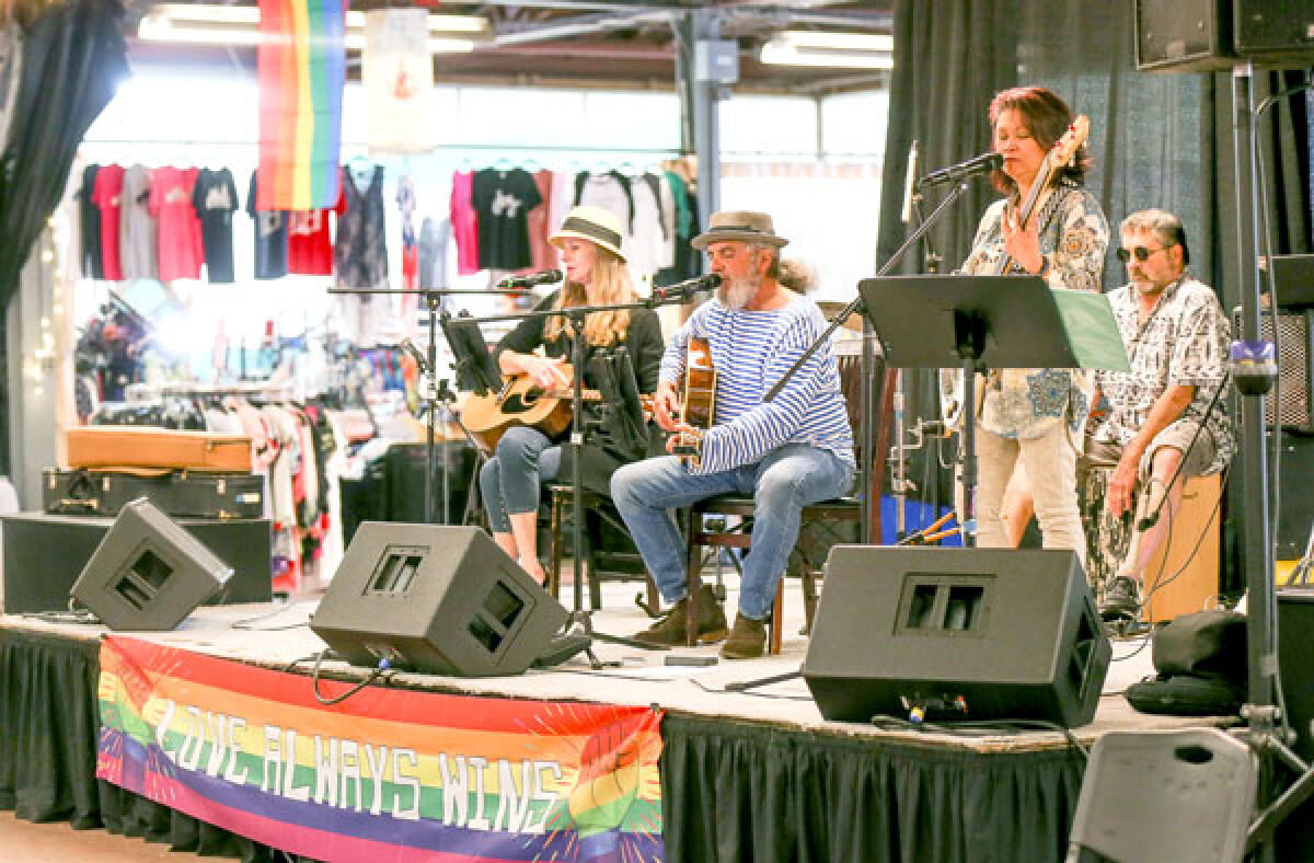  Voxanna performs onstage at the Family Pride event, part of the Sights and Sounds free concert series, inside the Royal Oak Farmers Market June 8. 