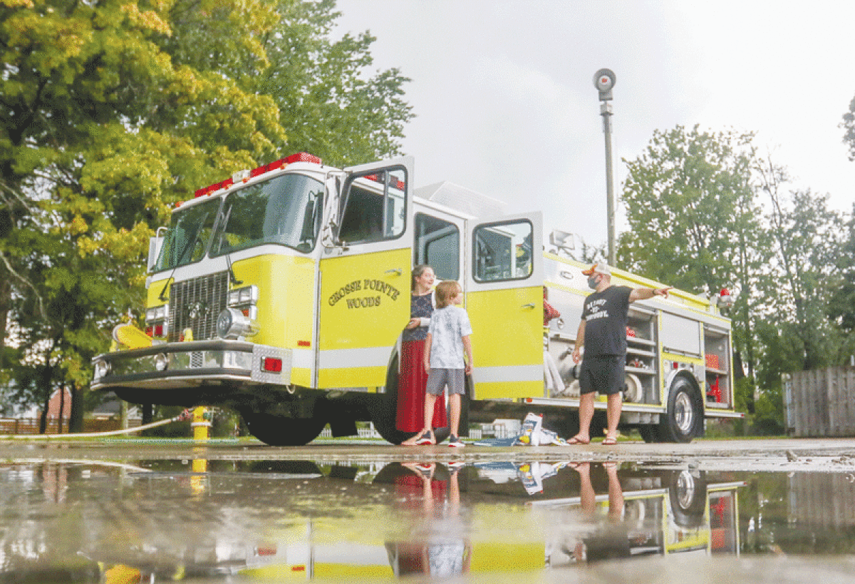  During their public safety open house last year, Grosse Pointe Woods brought out the fire engine and ladder trucks for kids to climb. Vehicles like these will be on display this year, as well. 