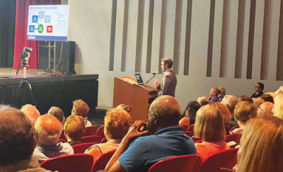 At a study session June 23, Ethan Eleff, with Sports Facilities Companies, presents his findings about a potential new Costick Center to the Farmington Hills City Council. 