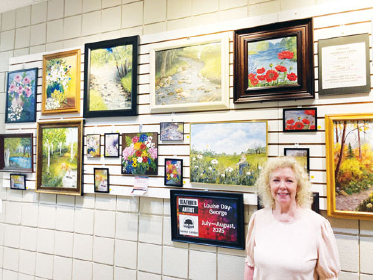  The Shelby Township Senior Center artist of the month for July and August is Louise Day-George. 
