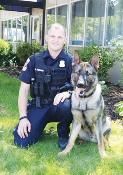  Berkley Public Safety Department officer Brian Anderson and his K-9, Bear, both recently took their leave from the department, with Anderson  now working in another city and Bear entering retirement. 