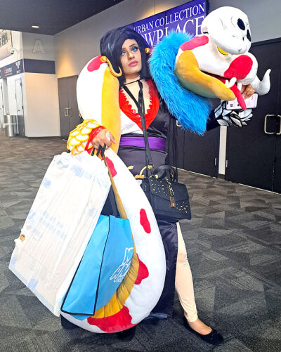  Yasmeen Al-Hussain won second place in the advanced cosplay contest at the MiAnime Convention Aug. 2. 