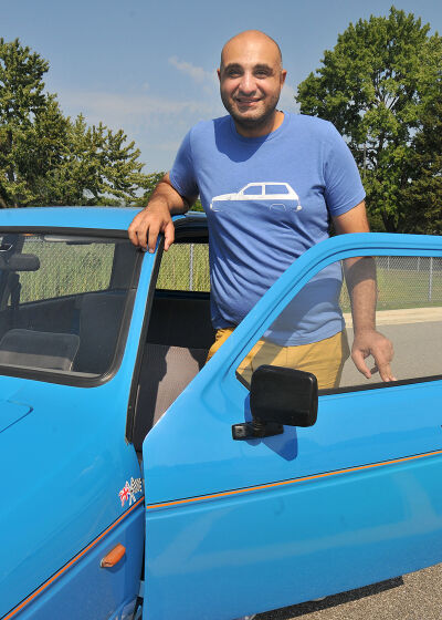  Sami Abu-Soud, of Royal Oak, drives his 1997 Reliant Robin whenever possible during the warmer months. 