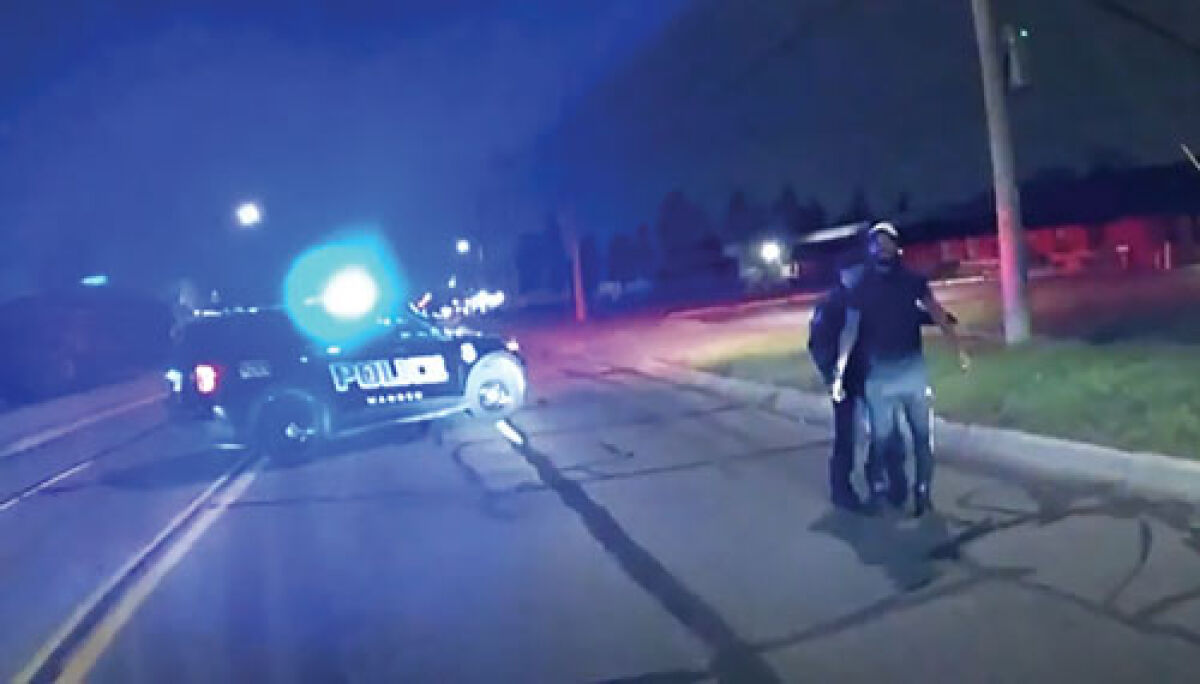  Bodycam footage released by the ACLU shows Warren police arresting Christopher Gibson on Dec. 13, 2022. 