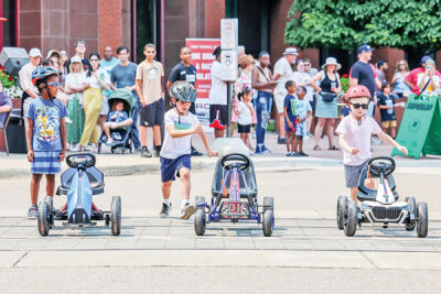  The annual event features many family-friendly activities, including races for the kids. 