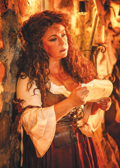  In the Birmingham Village Players’ production of “Man of La Mancha,” Jennifer Jones is Aldonza/Dulcinea. 