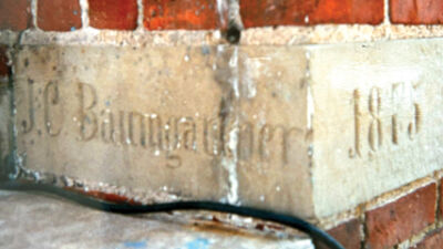  The cornerstone shows the date the house was built.  