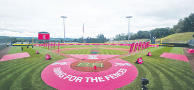  Little League Volunteer Stadium in Williamsport, Pennsylvania, is ready for the  Little League Softball Home Run Derby. 