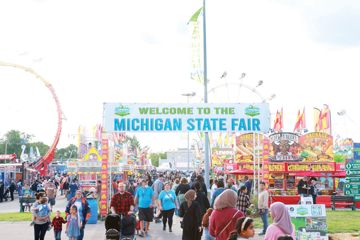  Fairgoers come and go on Aug. 29. 