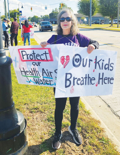  Susan Emerling, of Keego Harbor, is protesting the demolition because she wants clean air, water and soil free of contamination. 