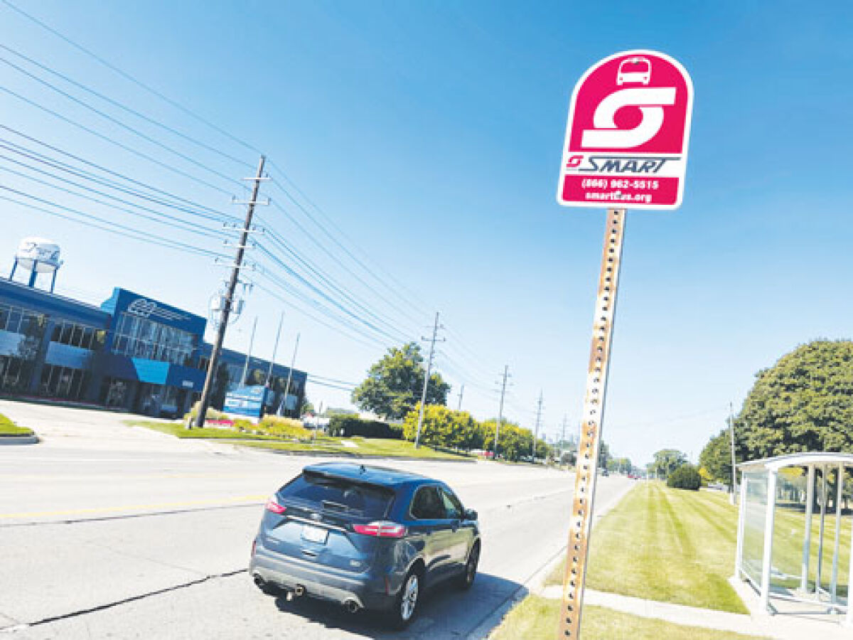  Sterling Heights City Planner Ryan Fox said the city currently has 299 bus stops. Of those, only 35 or 40 will receive the new upgrades initially.  