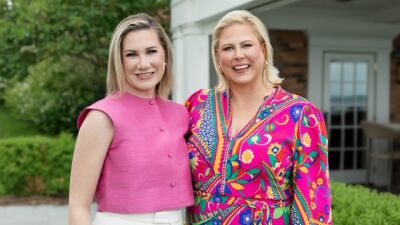  The 2025 Tau Beta Fall Market co-chairs are  Andrea Powers, left, and Lindsay Brock. 