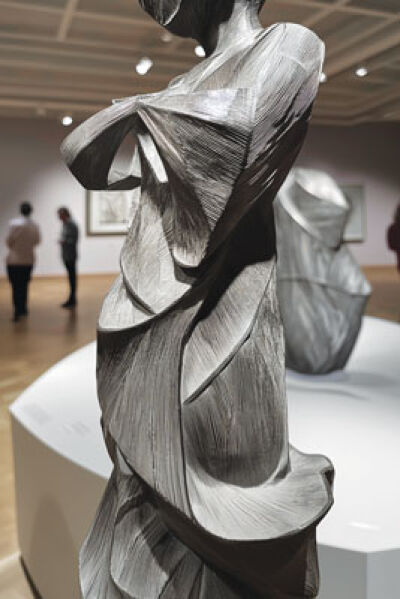  This digital artwork — created using the artificial intelligence image generator MidJourney — was created by blending an artifact  from the Detroit Institute of Arts’ collection with other images to produce a hybrid composition. 