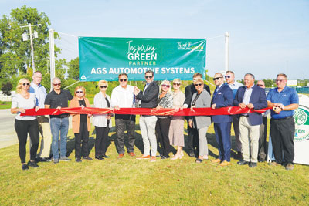  A ribbon-cutting was held Sept. 15 to celebrate a partnership between the city and AGS Automotive, kicking off the city’s Inspiring Green Initiative. 