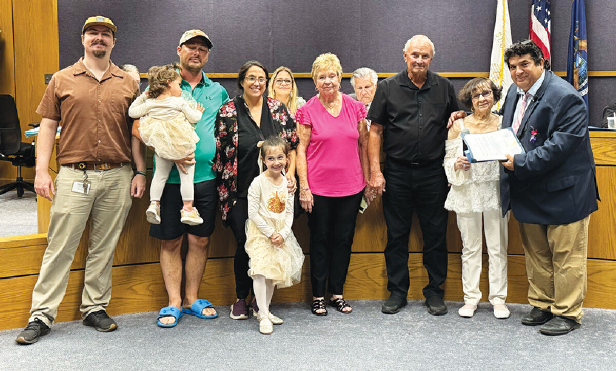  Surrounded by family, Tanina Lafata was given a proclamation from the city of St. Clair Shores celebrating her 101st birthday on Oct. 14. 