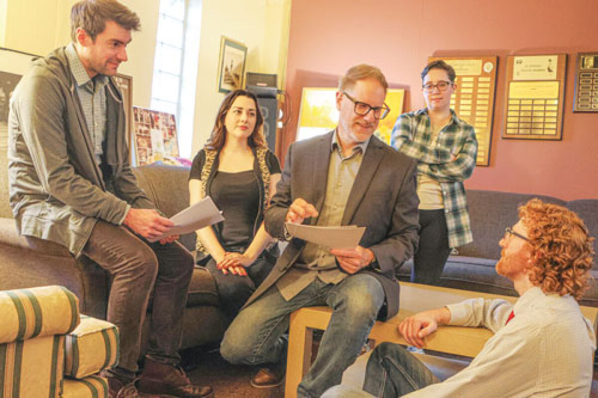  The cast of St. Dunstan’s Theatre’s production of “Seminar.”  