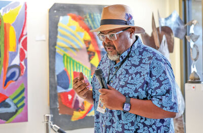  M. Saffell Gardner speaks about his art. 