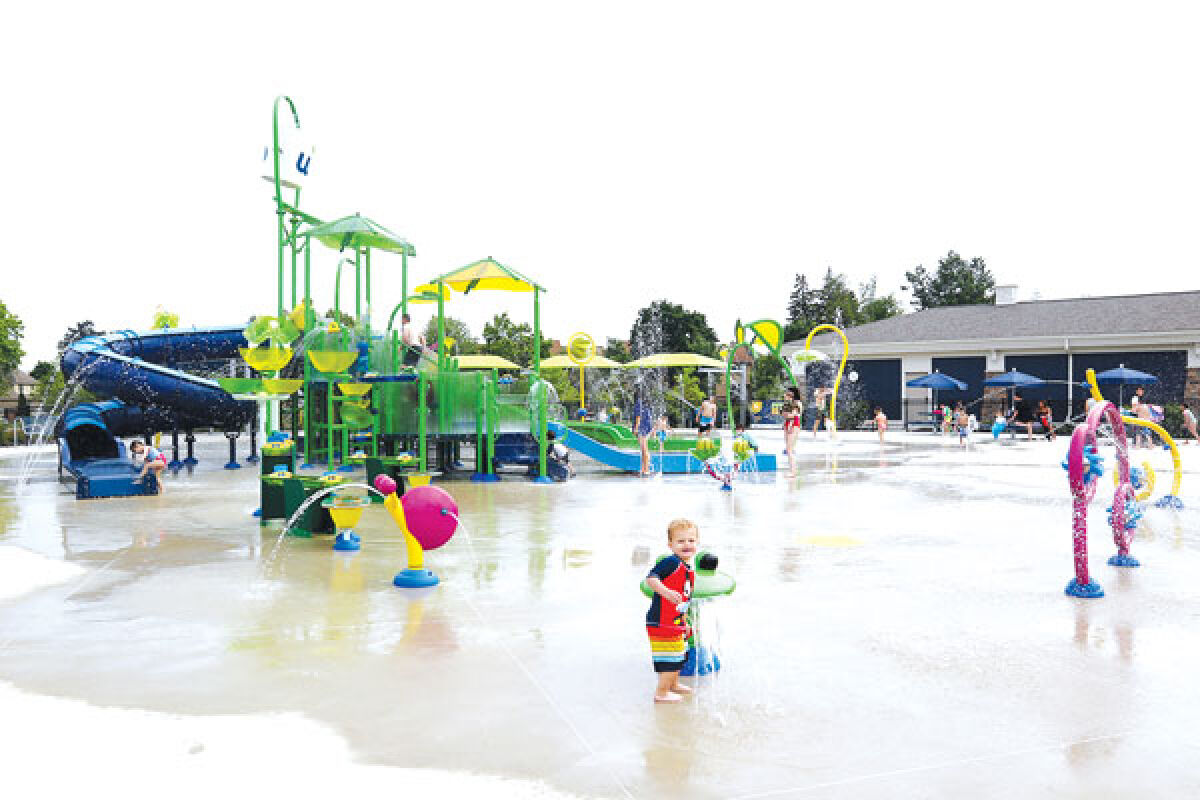  Lily Pad Springs in West Bloomfield features the biggest splash pad in Michigan. 