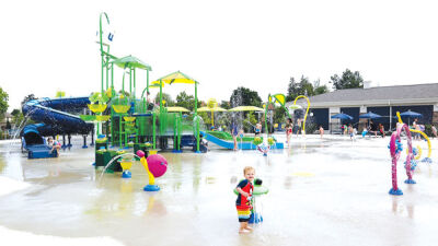  Lily Pad Springs in West Bloomfield features the biggest splash pad in Michigan. 