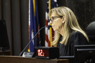  Macomb County Circuit Court Judge Diane Druzinski presides over the sentencing hearing of Kimora Launmei Hodges Thursday, Oct. 2. 