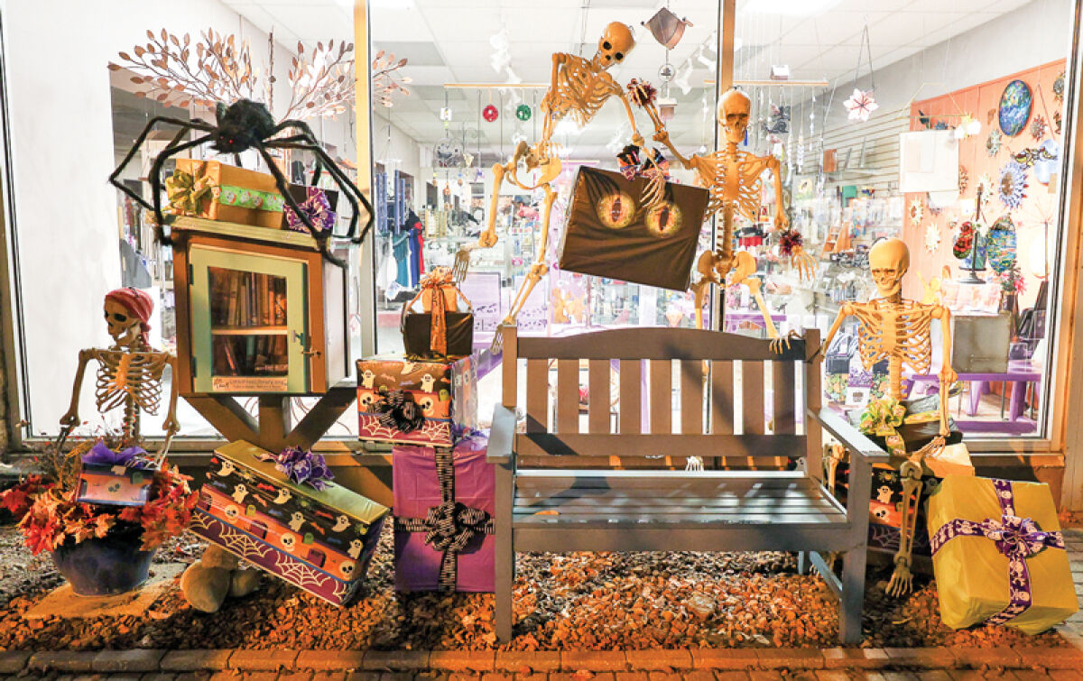  Downtown St. Clair Shores is decked out in its scary best for the Skelebration later in October. 