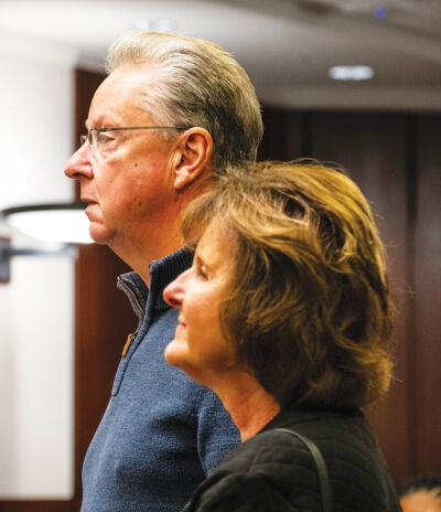  Rick Crooker, Steven Vannorstrand’s friend, addresses the court during the sentencing hearing for Stephano Nabors, Thursday, Oct. 9, 2025, in the Macomb County Circuit Court. 