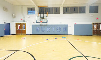  Burton Elementary School received a revamped gymnasium as part of its ongoing bond construction work.  