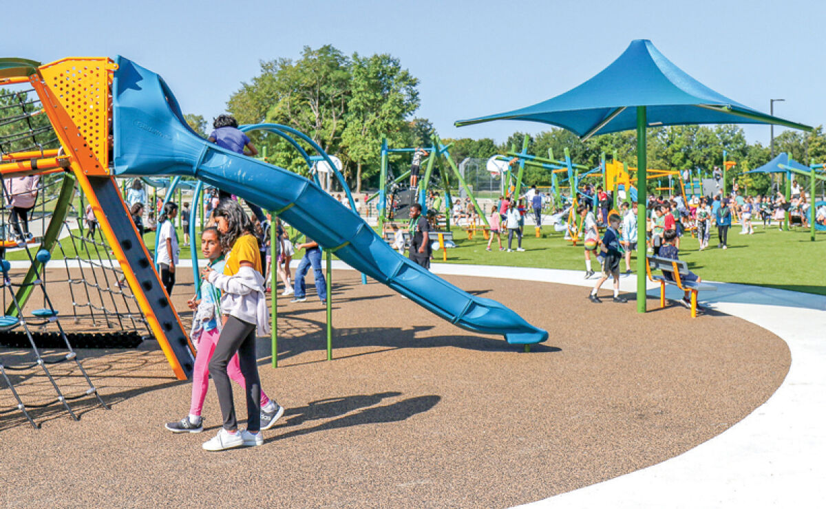  The Novi Community School District plans to install playgrounds such as this one at Novi Meadows at all elementary schools within the district if the bond passes on Nov. 4. 